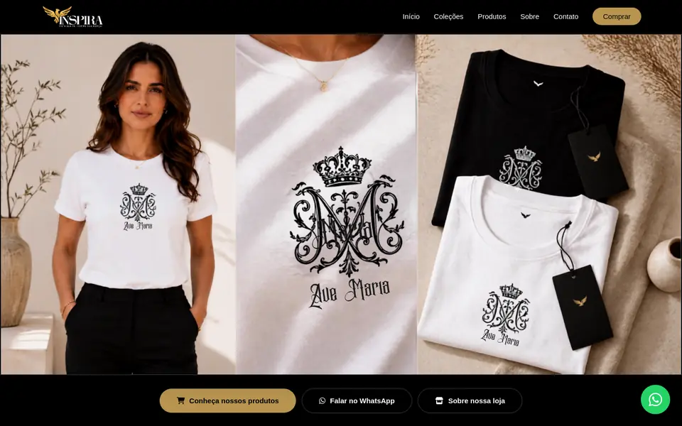 Print do site Inspira Loja Oficial