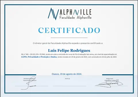 Certificado: LGPD