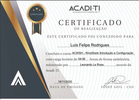 Certificado: ACWSH