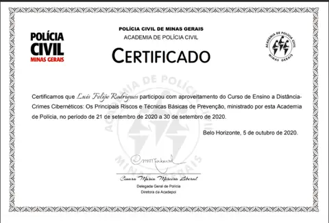 Certificado: Crimes Cibernéticos