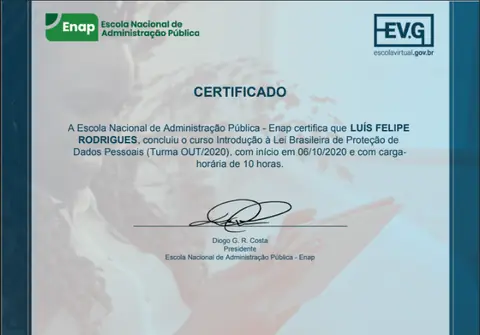 Certificado: LGPD