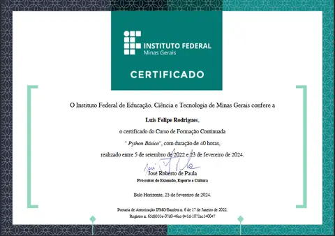 Certificado: Python Básico