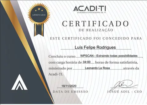 Certificado: WPSCAN