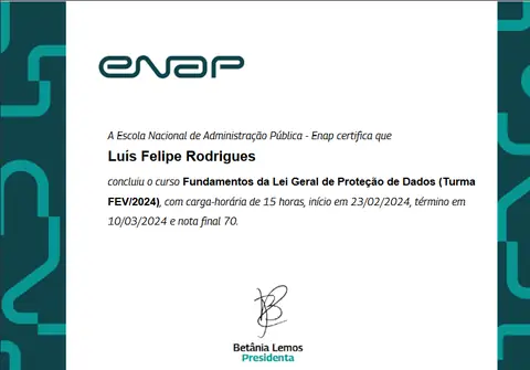 Certificado: LGPD