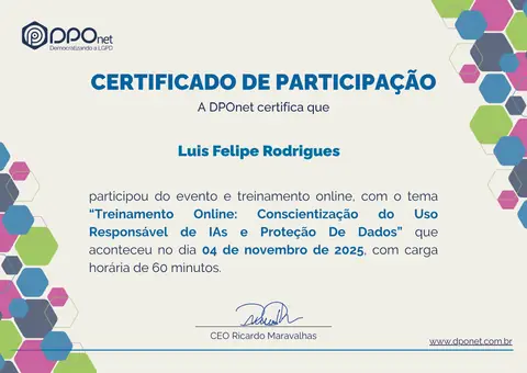 Certificado: Conscientização no uso de IAs