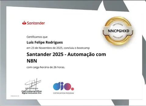 Certificado: Automação com n8n